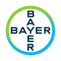Bayer logo with blue and green circles.