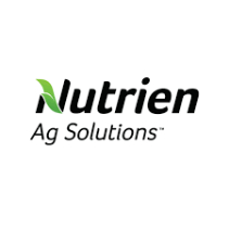 Nutrien Ag Solutions logo with green leaf icon.
