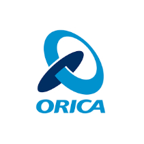 Orica logo with blue and black design elements.