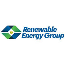 Renewable Energy Group logo with geometric design.