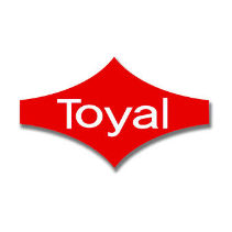 Red logo with white "Toyal" text on banner shape.